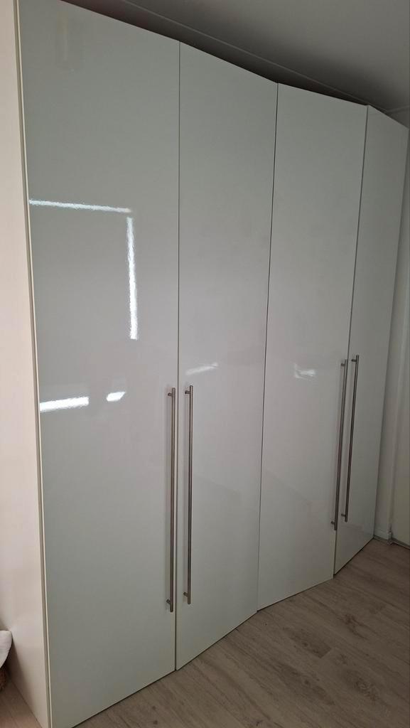 2 hoogglans kledingkasten - zelf te demonteren, Huis en Inrichting, Kasten | Kledingkasten, Gebruikt, 200 cm of meer, 150 tot 200 cm