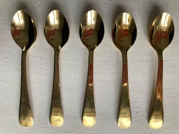 5 vergulde lepeltjes beschikbaar voor biedingen