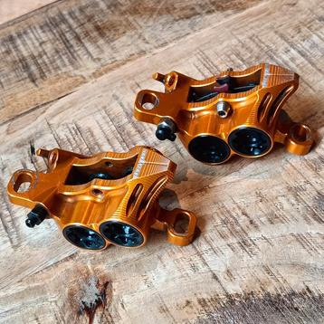 Hope Tech E4 dubbele pistons remklauwen remcalipers Oranje beschikbaar voor biedingen