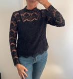 Donkerblauwe kanten top, Kleding | Dames, Tops, Blauw, Ophalen of Verzenden, Lange mouw, Maat 36 (S)