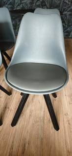 Grijze Kuipstoelen - Set van 4, Gebruikt, Vier, Ophalen, Hout
