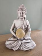 Prachtige Boeddha met licht en zonnepaneel 26cm hoog, Ophalen of Verzenden, Zo goed als nieuw