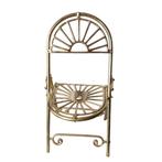 Vintage Hollywood regency messing klapstoeltje mini 31 cm, Huis en Inrichting, Woonaccessoires | Overige, -, -, Ophalen of Verzenden