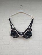 Zwarte BH met Bloemen - Maat 80C, C&A, Verzenden, Zwart, BH