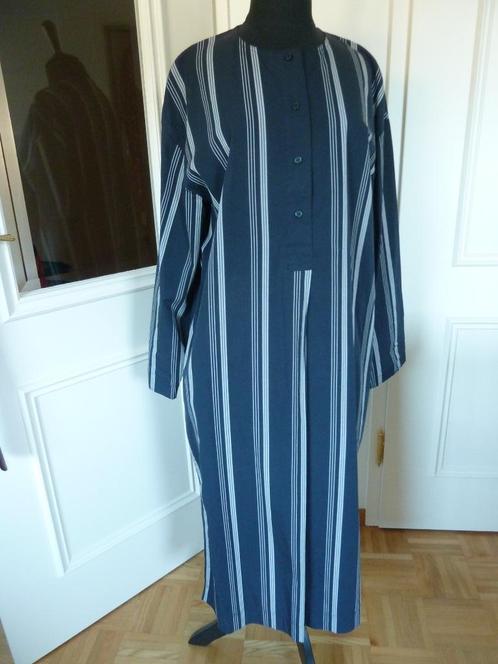 COS poplin katoenen jurk, marineblauw witte streep, mt. 38, Kleding | Dames, Jurken, Zo goed als nieuw, Maat 38/40 (M), Blauw