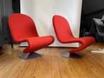 2x Verner Panton System 1-2-3 Lounge Chair (Opnieuw bekleed), Huis en Inrichting, Fauteuils, Metaal, Zo goed als nieuw, Danish Design