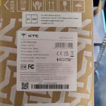 KTC H27T27 - zgan. Gaming monitor QHS IPS 1440p  beschikbaar voor biedingen