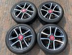16” Renault Twingo bicolor velgen + TPMS + Conti banden., Auto-onderdelen, Banden en Velgen, Gebruikt, 16 inch, Banden en Velgen