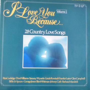 lp I Love You Because... Volume 2 (28 Country Love Songs) beschikbaar voor biedingen