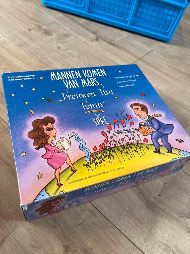 Mannen Komen Van Mars, Vrouwen Van Venus - Het Spel, Hobby en Vrije tijd, Gezelschapsspellen | Bordspellen, Gebruikt, Vijf spelers of meer