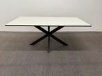 Rechthoekige eettafel HPL gebroken wit 180x90, Zo goed als nieuw, 150 tot 200 cm, Rechthoekig, Info@betaalbaar-design.nl