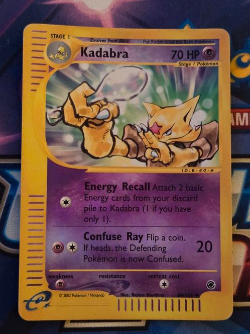 Kadabra 84/165 Expedition Reverse Holo - LP, Hobby en Vrije tijd, Verzamelkaartspellen | Pokémon, Gebruikt, Losse kaart, Ophalen of Verzenden