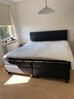 Boxspring, Ophalen, Gebruikt, Zwart, Tweepersoons