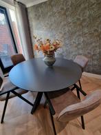 Prachtige Ronde hpl Eettafel, Ophalen, Rond, Zo goed als nieuw, 100 tot 150 cm