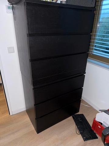 IKEA Malm Ladekast - Zwart - 2 stuks