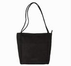 Prachtige zwarte schoudertas van SHABBIES, Ophalen of Verzenden, Zo goed als nieuw, Zwart, Leer