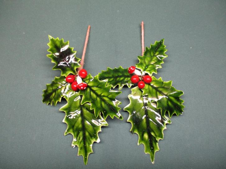 Twee vintage oude kerst versierinkjes, Diversen, Kerst, Zo goed als nieuw, Ophalen of Verzenden