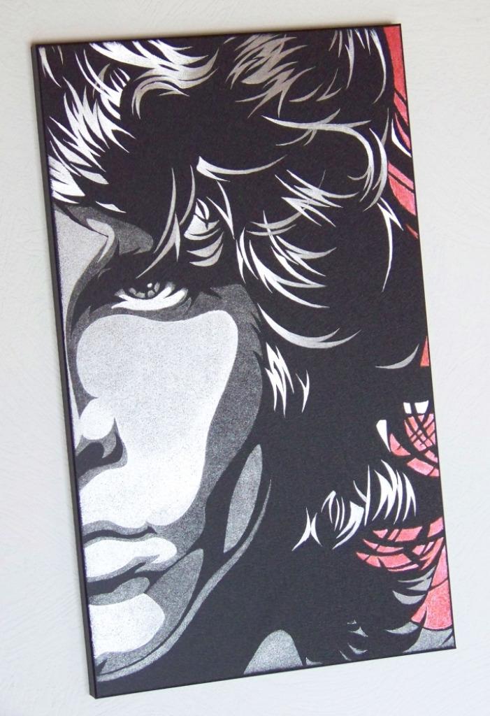 The Doors Jim Morrison Gesneden Beeld... Gravure, Antiek en Kunst, Kunst | Schilderijen | Modern, Verzenden