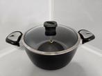 Zwarte pan van Saflon, Ophalen of Verzenden, Zo goed als nieuw, Aluminium, Koekenpan of Braadpan