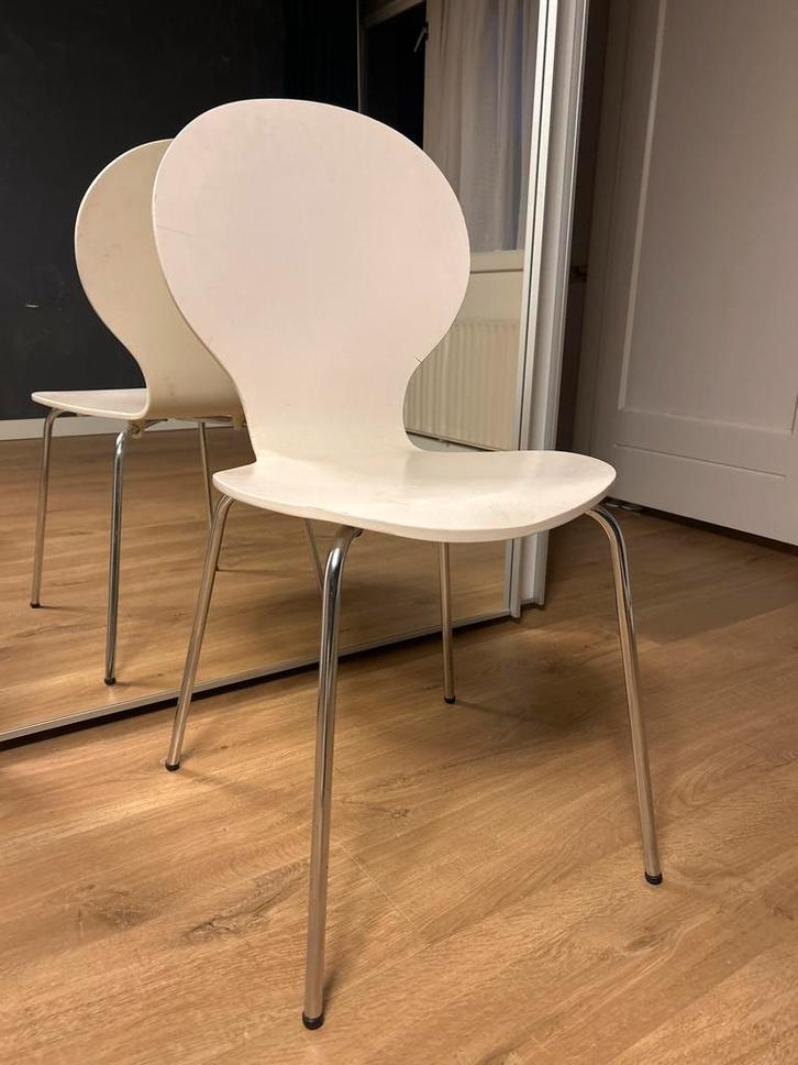 Design stoelen (vlinderstoelen Loods5; 4-6 stuks), Huis en Inrichting, Stoelen, Zo goed als nieuw, Eén, Kunststof, Wit, Ophalen