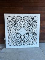 Balinees oosters  houten mfd wandpaneel  150 cm x 150 cm, Ophalen, Zo goed als nieuw