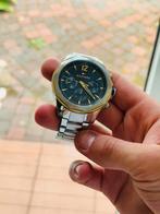 Tommy hilfiger horloge heren blauw/goud, Sieraden, Tassen en Uiterlijk, Horloges | Heren, Ophalen of Verzenden, Zo goed als nieuw