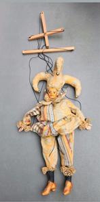 Vintage Houten Handpop Harlequin Pop 37 cm., Ophalen of Verzenden, Gebruikt, Overige typen