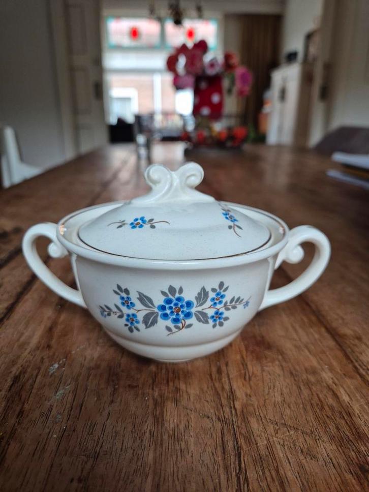 Vintage Suikerpotje P. Regout Maastricht, Huis en Inrichting, Keuken | Servies, Gebruikt, Overige typen, Overige stijlen, Aardewerk