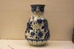 Royal Blue Delft porseleinen vaas 39708, Gebruikt, Blauw, Aardewerk of Porselein, Ophalen of Verzenden