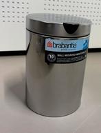 Brabantia Wandprullenbak 3L brilliant steel, Nieuw, Ophalen of Verzenden, Minder dan 10 liter, Rvs