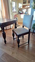 Eettafel met vier bijpassende stoelen, Huis en Inrichting, Tafels | Eettafels, Ophalen, Overige materialen, Gebruikt, 100 tot 150 cm