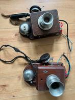 2 Oude Telefoons, Intercoms, Wandtelefoons ~ 1900, Ophalen, Gebruikt, Bakeliet