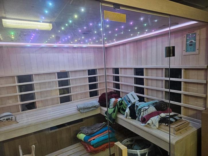 Interline royal deluxe sauna combi, Sport en Fitness, Sauna, Nieuw, Ophalen