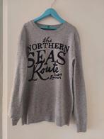 grijze trui met print - Maat 128 / 134 benetton, Kinderen en Baby's, Kinderkleding | Maat 134, Jongen of Meisje, Trui of Vest