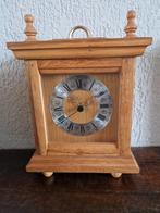Vintage tafelklok eikenhout, Huis en Inrichting, Woonaccessoires | Klokken, Ophalen of Verzenden, Zo goed als nieuw, Analoog, Staande klok