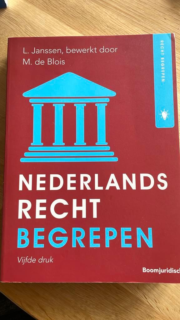 Matthijs de Blois - Nederlands recht begrepen, Boeken, Wetenschap, Zo goed als nieuw, Sociale wetenschap, Ophalen of Verzenden