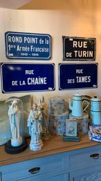 Verschillende Franstalige straatnaamborden, Gebruikt, Ophalen of Verzenden