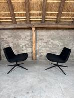 2 zwarte HAY RAY swivel fauteuils zgan, Huis en Inrichting, 75 tot 100 cm, Ophalen of Verzenden, Metaal, Nvt