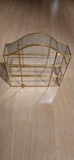 vitrine met hoogwaardig verguld goud., Huis en Inrichting, Kasten | Vitrinekasten, Minder dan 50 cm, Gebruikt, Ophalen of Verzenden