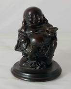 Aziatische Lachende Boeddha; Hars gegoten; Chinees; 8,5 cm, Ophalen of Verzenden, Gebruikt, Religie