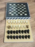 Mooie marmeren schaakspel setcompleet nieuwe, Een of twee spelers, Ophalen of Verzenden, Zo goed als nieuw, Reisspel