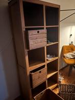 Teak houten boekenkast, Ophalen, Gebruikt, Teakhout, 50 tot 100 cm