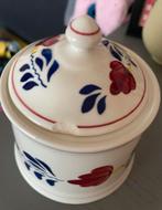 Boerenbont Suikerpot, Ophalen of Verzenden, Gebruikt, Wit, Overige materialen