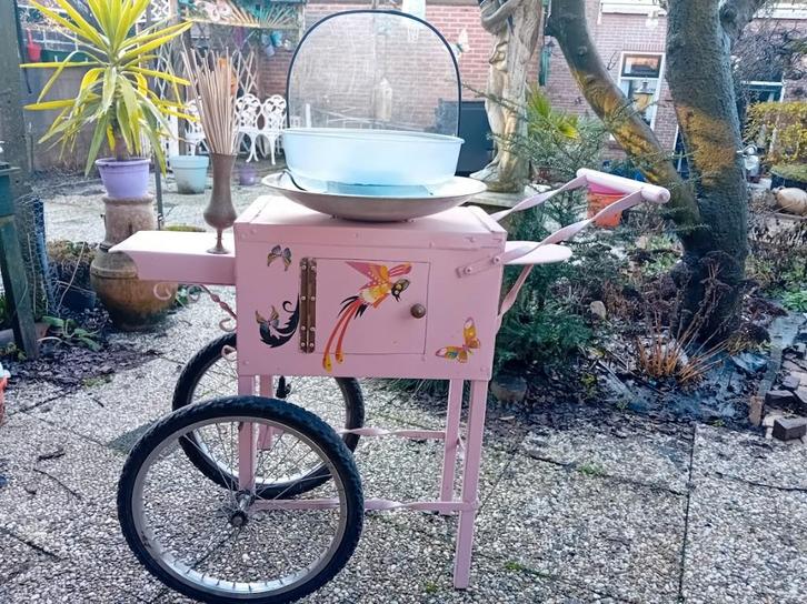 Suikerspin wagen, Hobby en Vrije tijd, Feestartikelen | Verhuur, Gebruikt, Carnaval, Ophalen