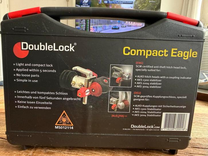 Nieuw - DoubleLock Compact Eagle Koppelingsslot, Caravans en Kamperen, Caravan accessoires, Zo goed als nieuw, Ophalen of Verzenden