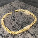 14k gouden armband koningsarmband met steentjes, Sieraden, Tassen en Uiterlijk, Armbanden, Ophalen of Verzenden