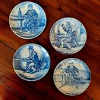 Delfts Blauw by Boch, 4 schaaltjes, Antiek en Kunst, Antiek | Keramiek en Aardewerk, Ophalen of Verzenden