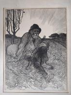 Steinlen, litho ., Antiek en Kunst, Kunst | Litho's en Zeefdrukken, Ophalen of Verzenden