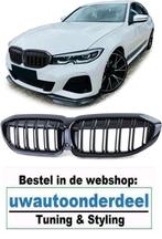 Grill Nieren Dubbele Spijl Zwart Voor Bmw 3 Serie G20 G21, Auto diversen, Tuning en Styling, Verzenden, Automotive Parts, A.parts@hotmail.nl