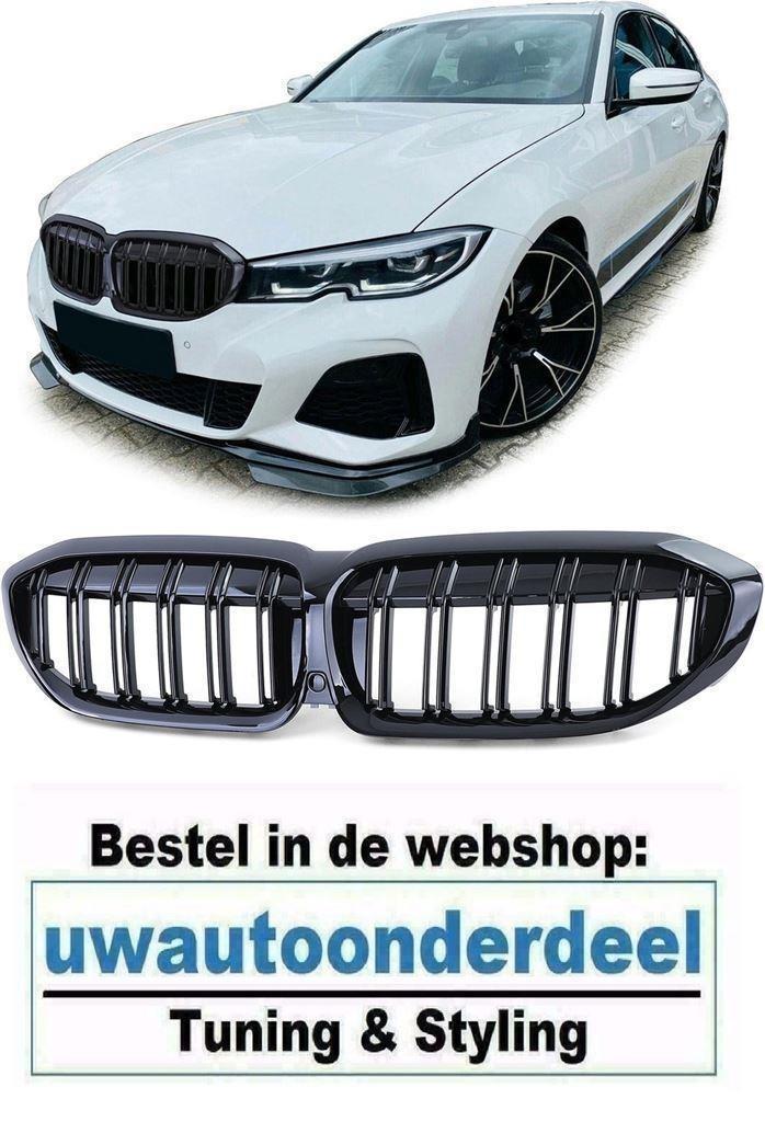 Grill Nieren Dubbele Spijl Zwart Voor Bmw 3 Serie G20 G21, Auto diversen, Tuning en Styling, Verzenden